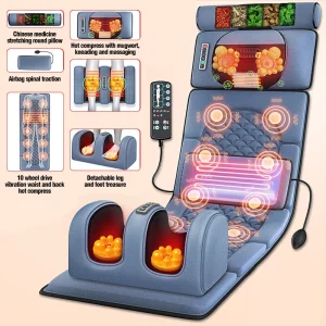 Electric Vibrating Heating Infrared Massager Mattress