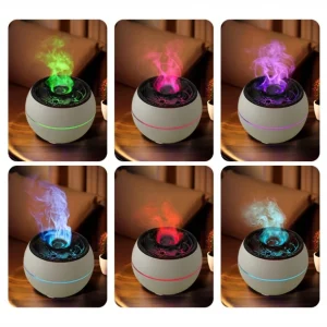 Foggy 360ML Aromatherapy Diffusers With Flame
